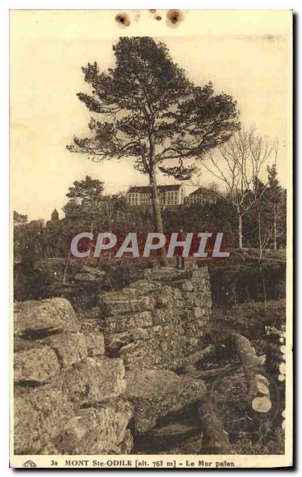 Mont Ste-Odile — Le Mur païen — Éditeur : Ch. Albaclienne des Arts Photographiques, Strasbourg