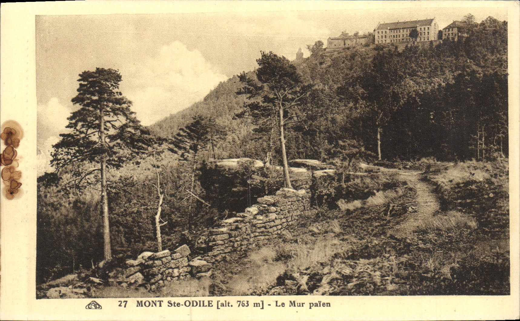 Mont Ste-Odile [alt. 763 m] — Le Mur païen — Éditeur : Ch. Albaïcienne des Arts Photographiques, Strasbourg
