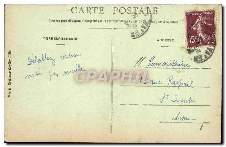 Valenciennes — Das Hippodrom — E.C. — Nr. 92 — Rückseite