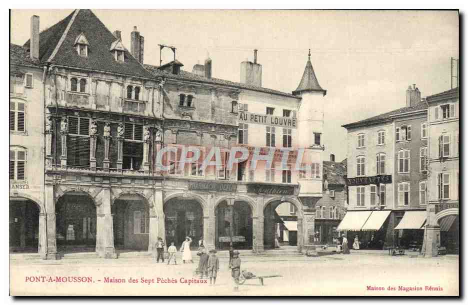 CPA Pont A Mousson Maison Des Sept Peches Capitaux