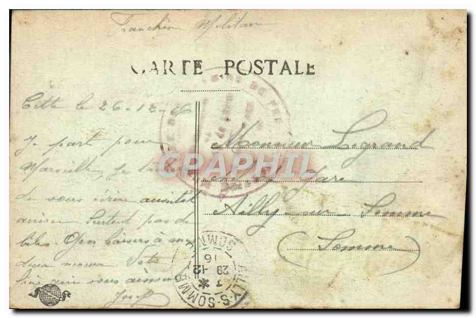 CPA Cette Quai Louis Pasteur Bateaux Peniches — Back