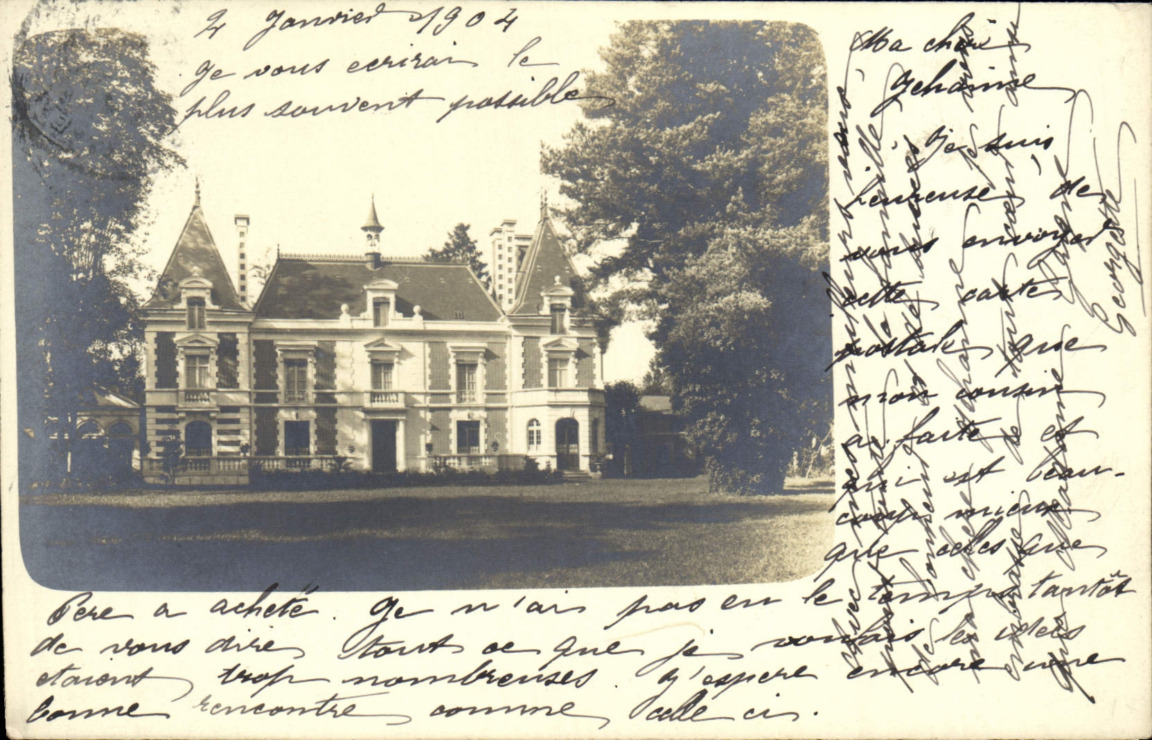Château de Géhaine — vue de l'édifice — éditeur anonyme