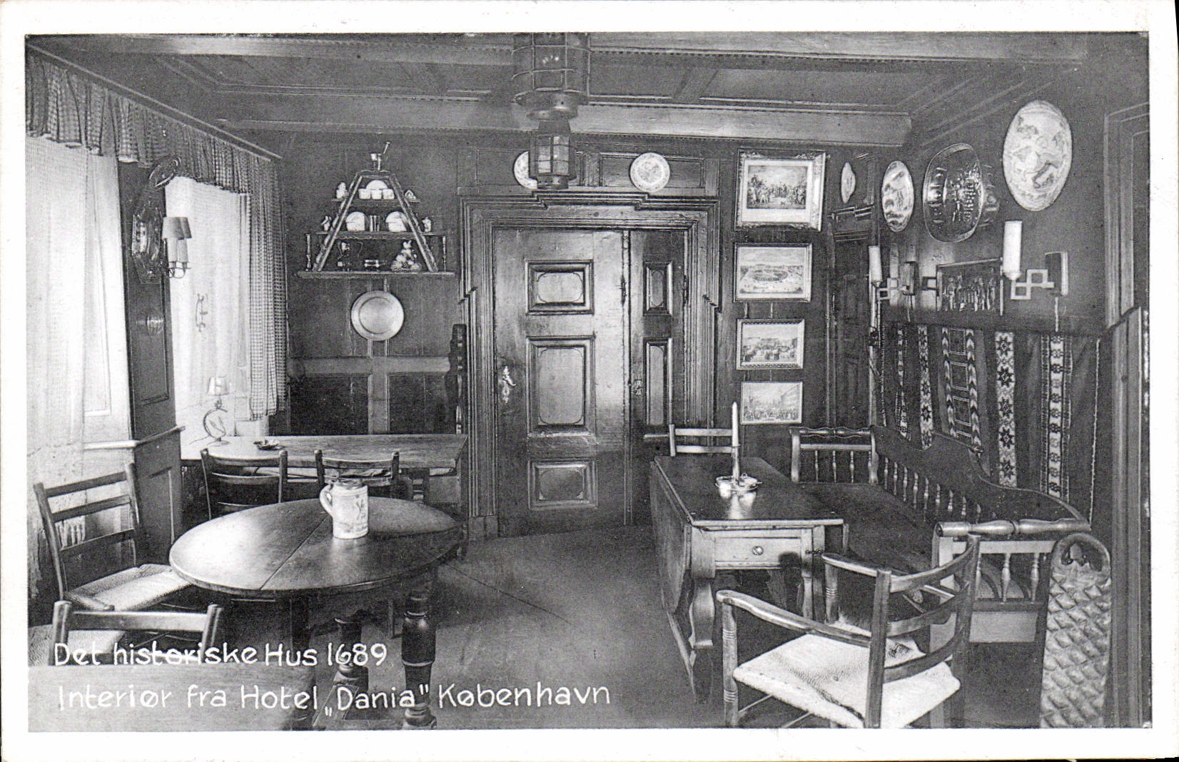 CPA Det Histekiske Hus Interior Fra Hotel Dania Kobenhavn