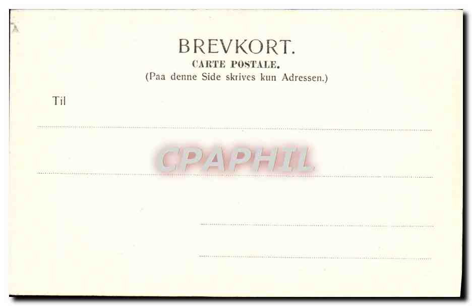 CPA Kjobenhavn Frue Kirke — Rückseite