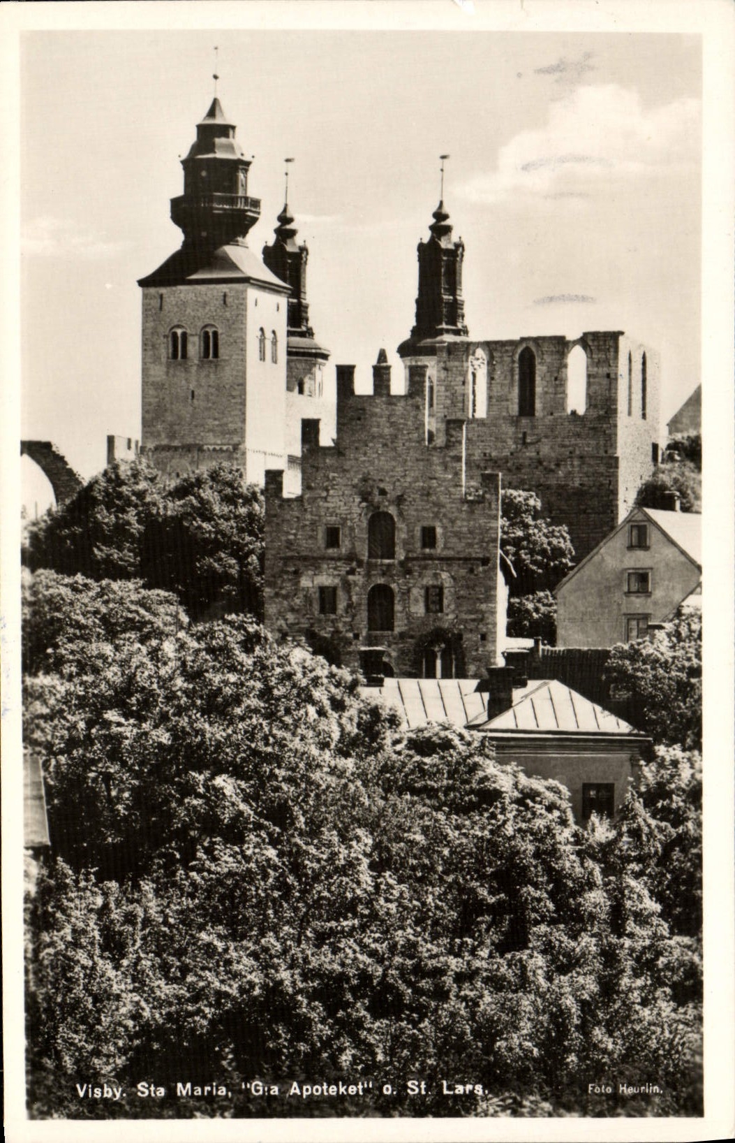 CPA Visby Sta Maria Gra Apoteket a St Lars