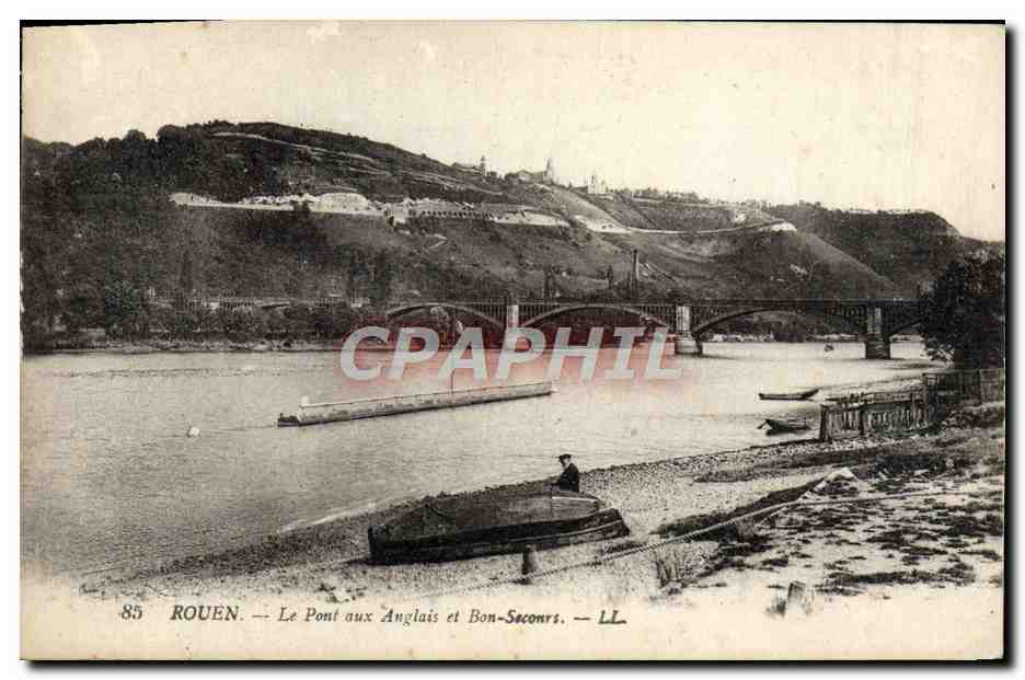 CPA Rouen Le Pont aux Anglais et Bon Seconrs