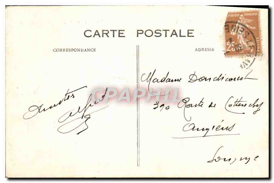 CPA Le Havre La Bourse et le Nouveau Jardin — Rückseite