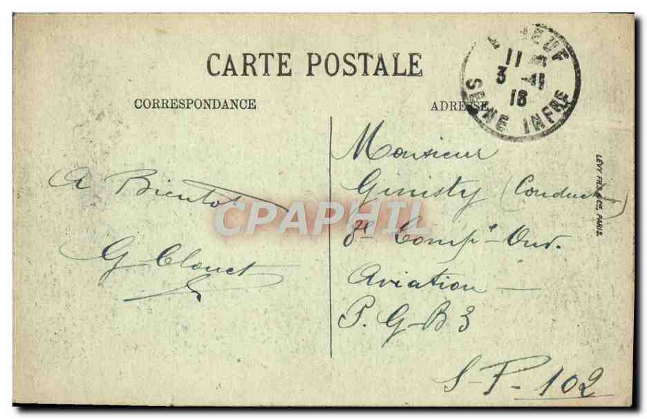 CPA Elbeuf Vue Generale — Rückseite