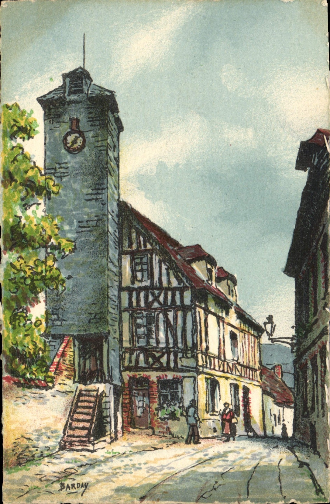 Les Andelys — Le Beffroi et la Madeleine — BARDAY