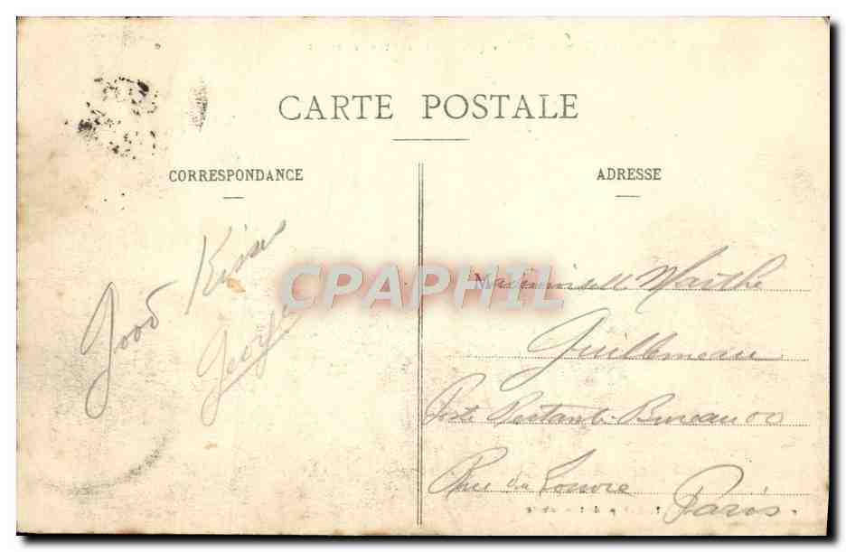 Toul - Le Camp de Bois-l'Évêque, affecté aux tirs des 11e et 39e Divisions d'Infanterie — éditeur : Verdalle et Briquet, Toul - Réproduction interdite — Verso