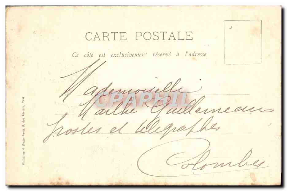 CPA Contrexeville Avenue De La Gare — Verso