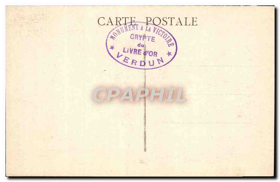 Crypte du Livre d'Or des Soldats de Verdun — Monument à la Victoire — Chesnay, architecte — Verso