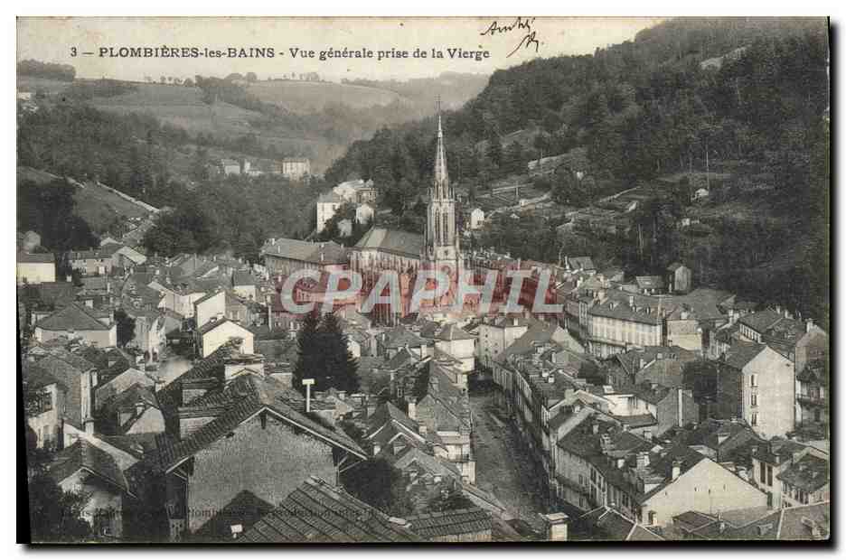 CPA Plombieres les Bains Vue Generale prise de la Vierge
