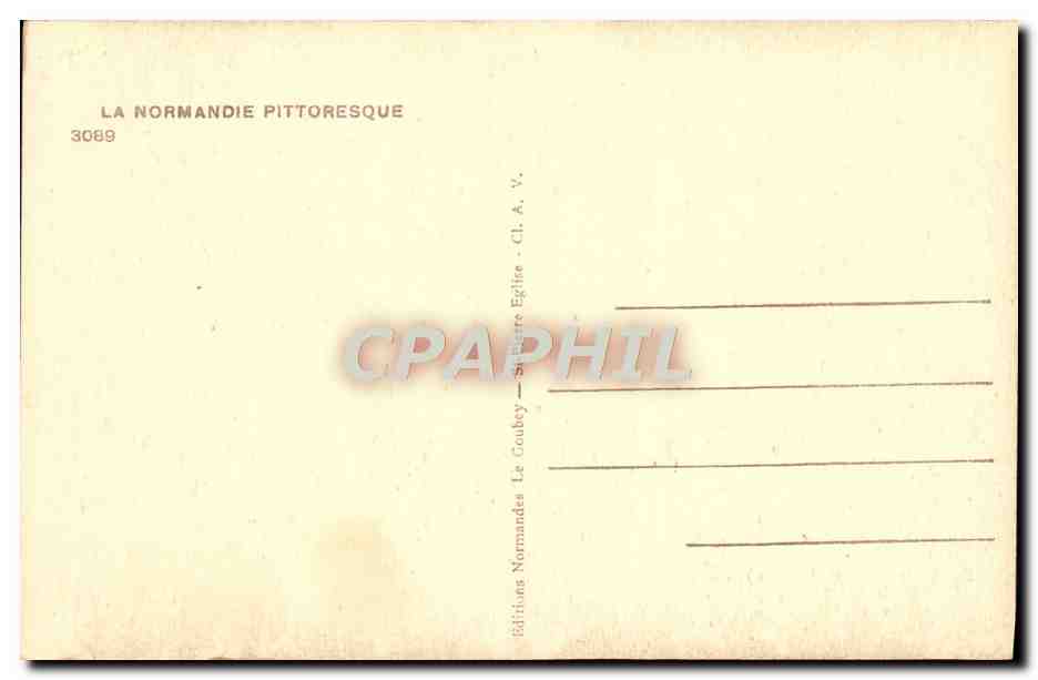 CPA Les tristes Zallumettes Folklore Normandie  — Verso