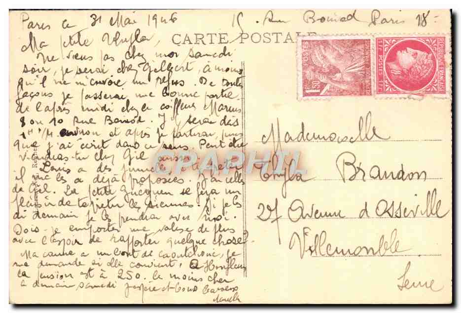 LE MONT-ST-MICHEL — Les Remparts et le Bastion de l'Est — Audiaipen & Tairnols, n° 485 — Verso