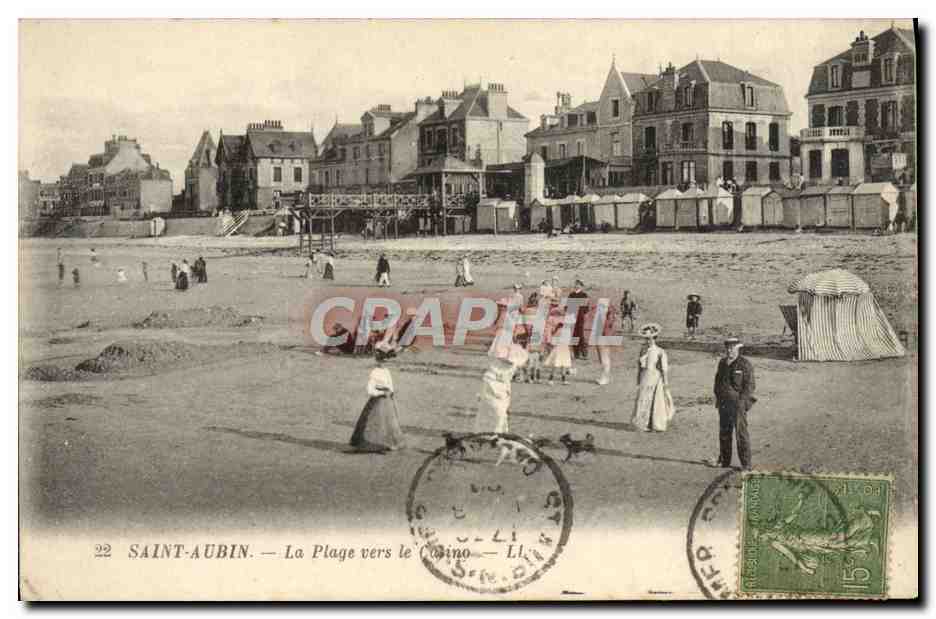 CPA Saint Aubin La Playe vers le casino