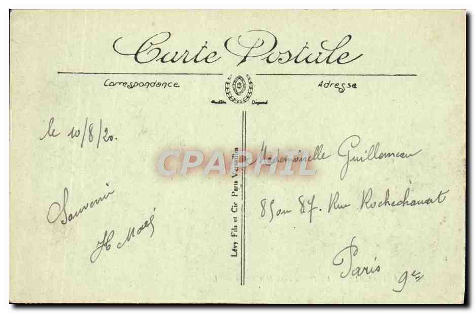 CPA Saint Aubin La Playe vers le casino — Rückseite