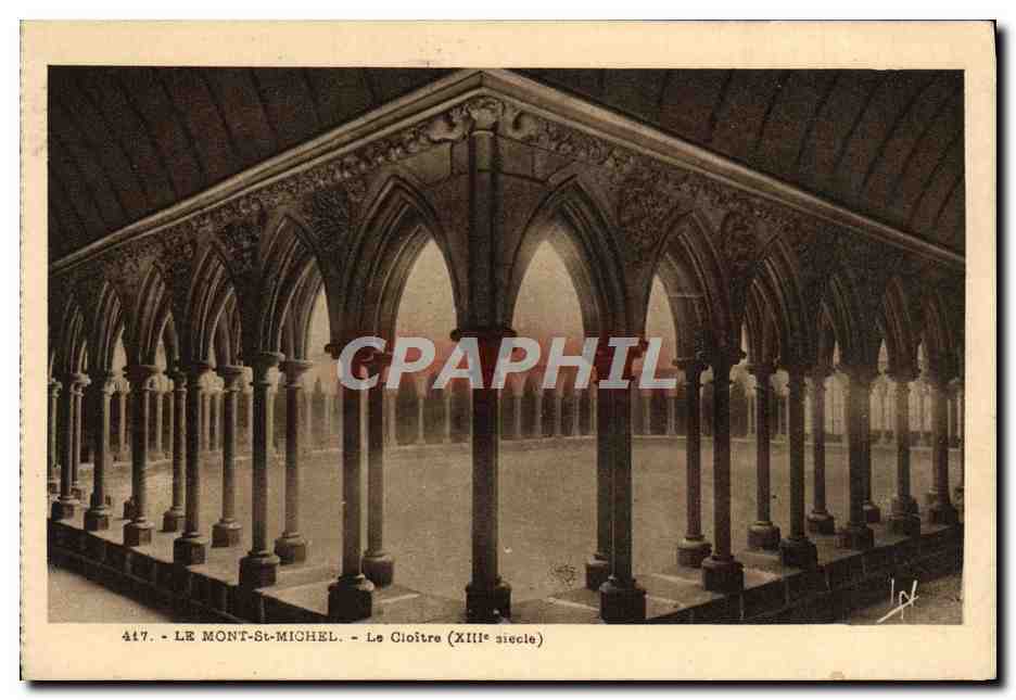 CPA Le Mont St Michel Le Cloitre