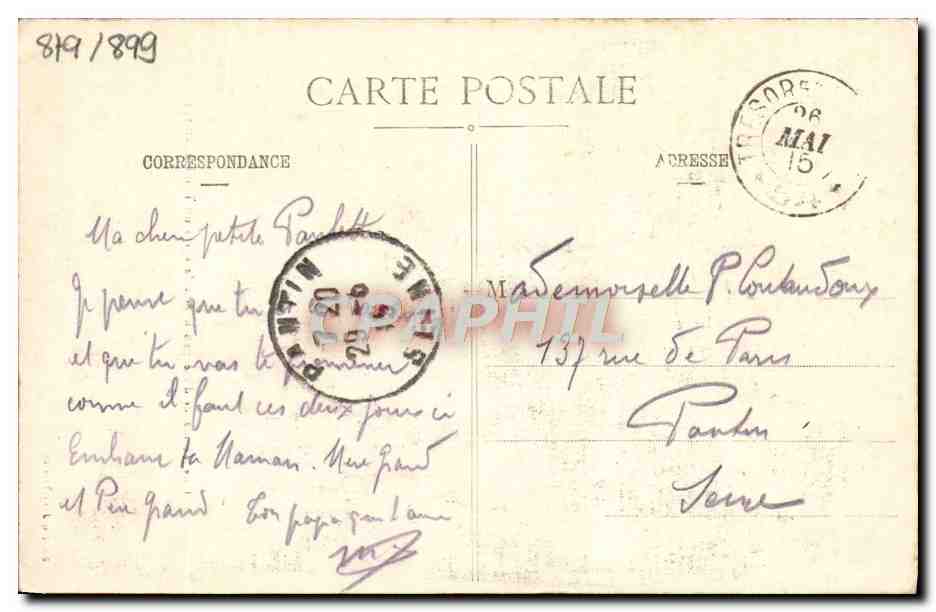 CPA Une Residence d'ete peu habitable pares un bombardement Militaria  — Rückseite