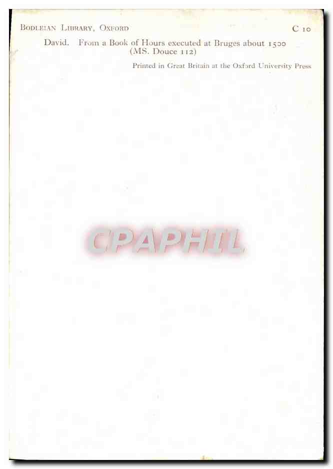 CPM David Bruges  — Back