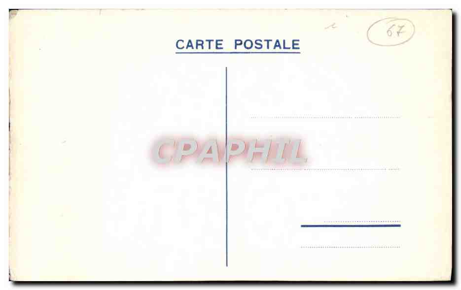 CPA Hotel Restaurant Du Florimont Katzenthal Gare  — Rückseite
