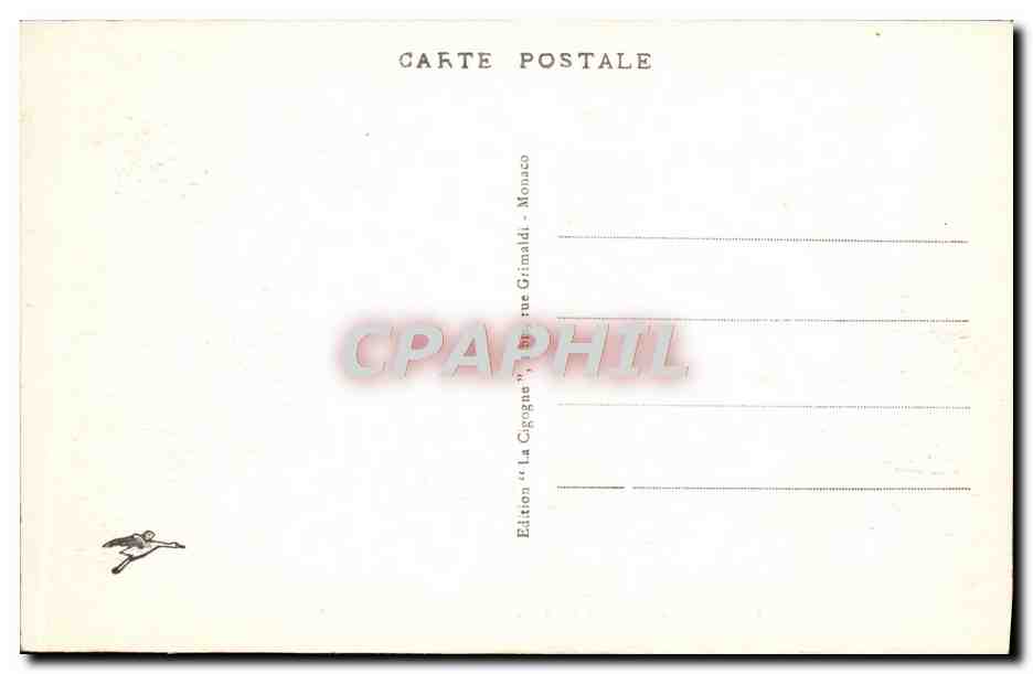 CPA Monte Carlo Les Jardins du casino La petite Afrique — Rückseite