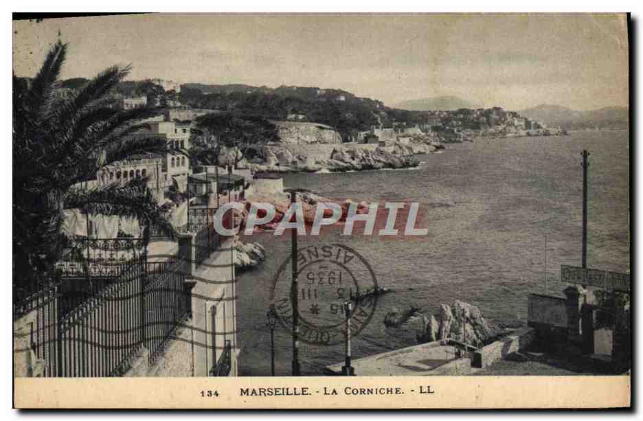 CPA Marseille La Corniche Cafe Restaurant