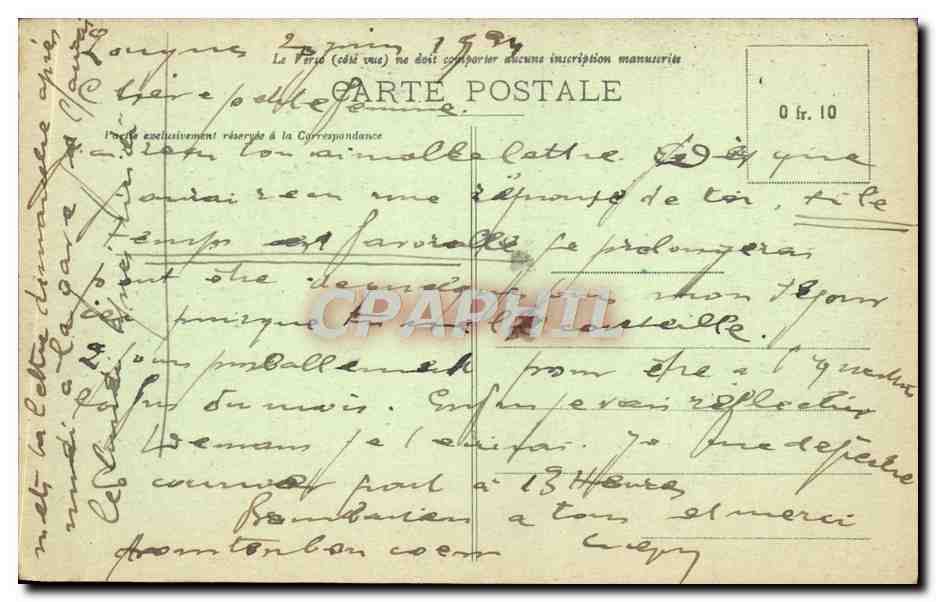 CPA Nos Bons Paysans Un bon remede Ane Mule Folklore  — Rückseite