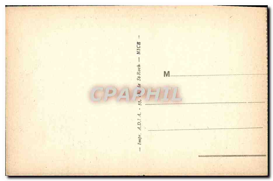 Marseille — Le Port et N.-D.-de-la-Garde — Éditeur : Impr. A.D.I.A. St-Roch — Verso