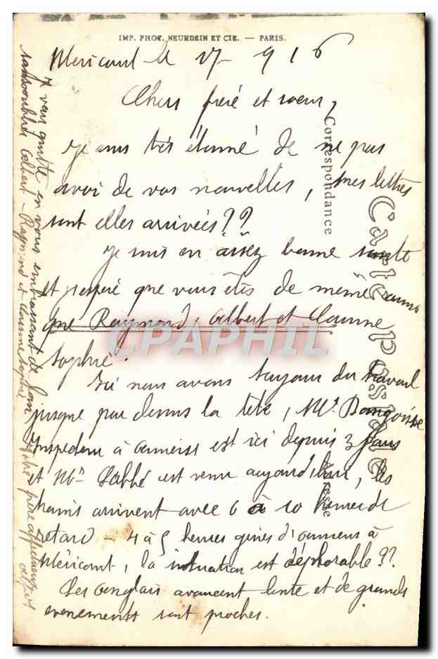 Amiens — View of the Somme (Arrival of the Hortillons) — ND. Phot. n°51 — Back