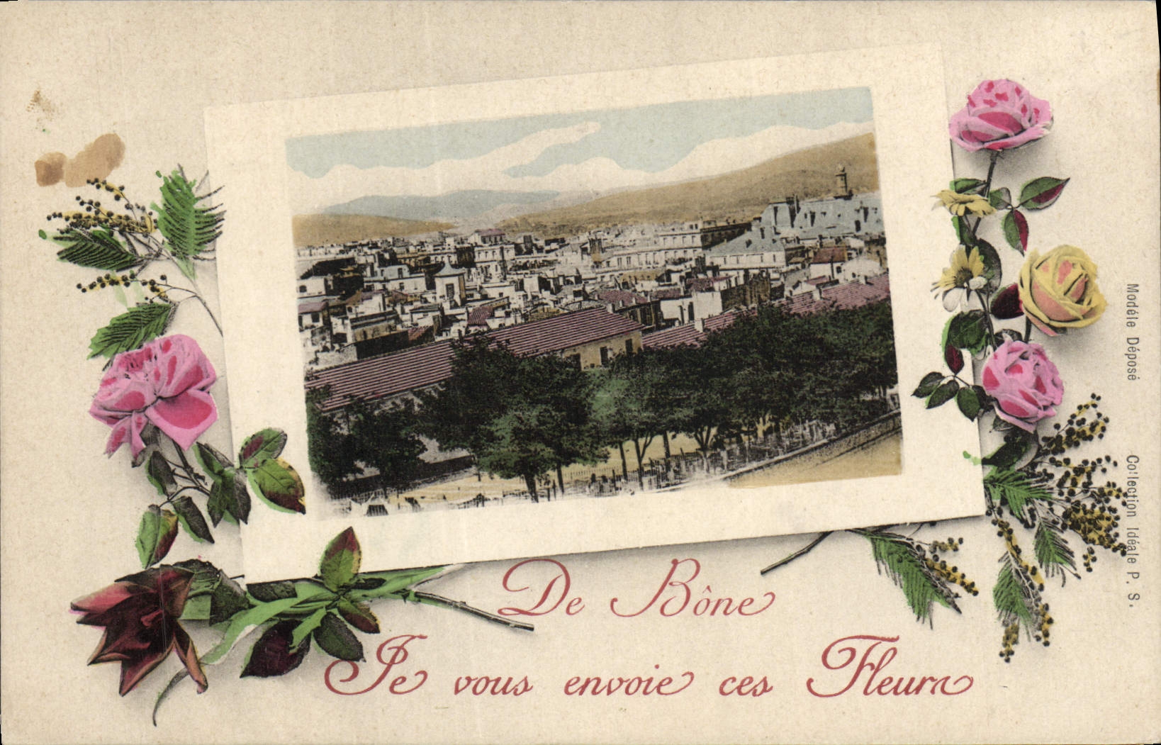 CPA De Bone Le Vous envoie ces fleurs