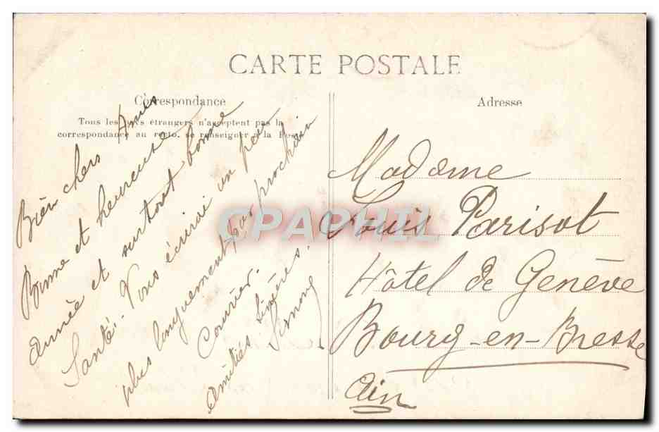 CPA De Bone Le Vous envoie ces fleurs — Rückseite