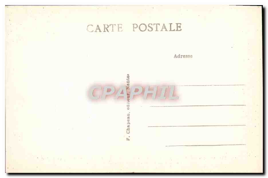 CPA Ancien Nantes Le Chateau des Ducs et le Quai du Port Maillard vers 1880 — Rückseite