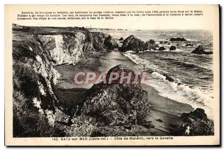 CPA Batz sur Mer Cote de Maneric vers la Govelle 