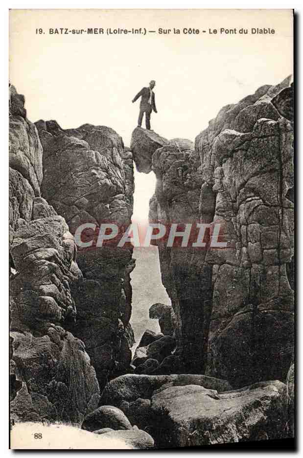 CPA Batz sur Mer Sur la Cote Le Pont du Diable 