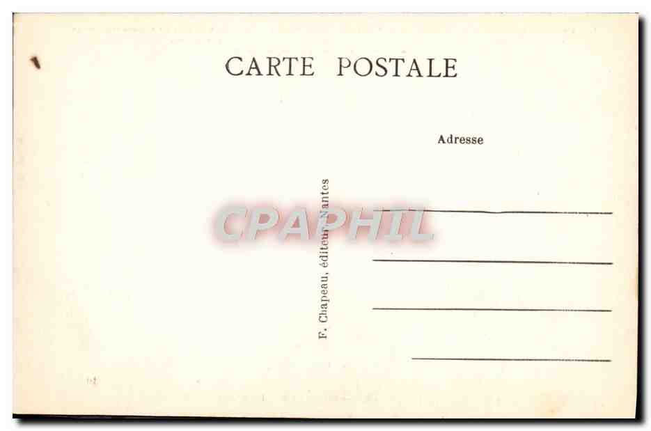 CPA Le Pouliguen Sur la Cote La Grotte des Korrigans  — Rückseite