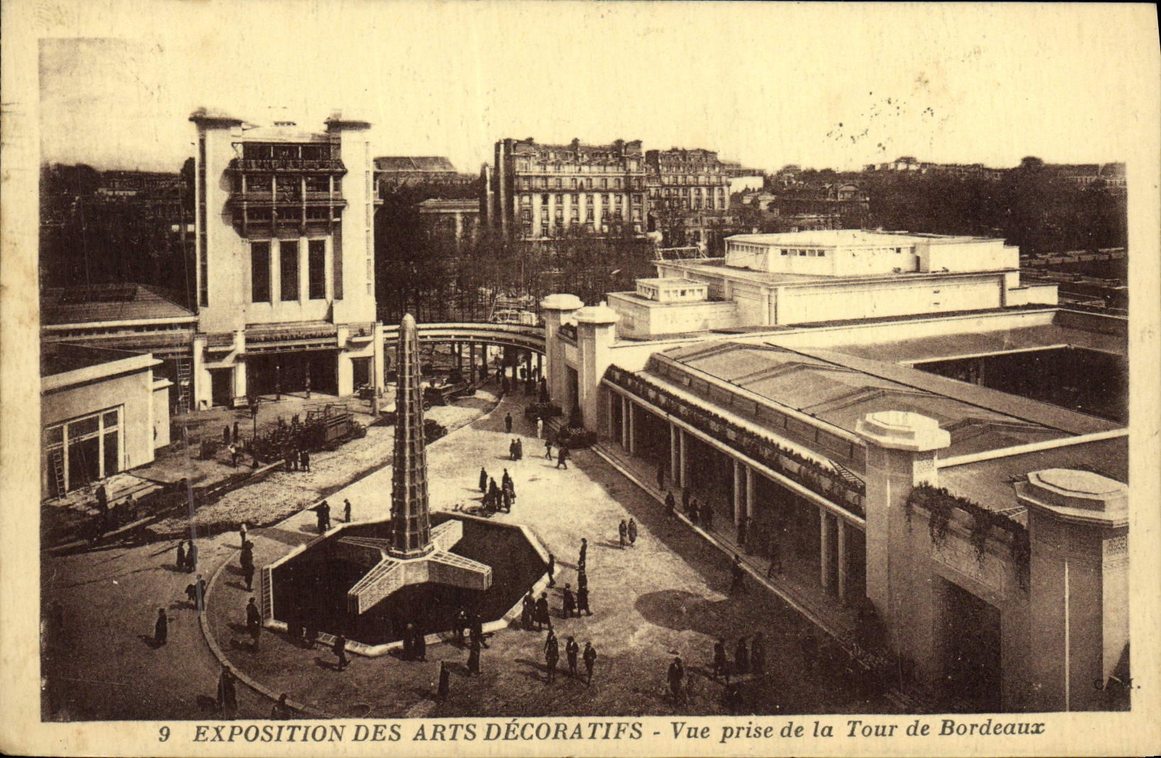 Esposizione degli Arti Decorativi — Vista presa dalla Torre di Bordeaux — Ed. C. Gasson, n°9