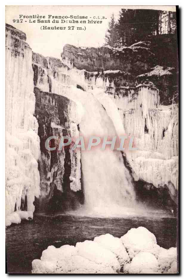 Frontière Franco-Suisse - Le Saout du Doubs en hiver - C.L.B. - 927