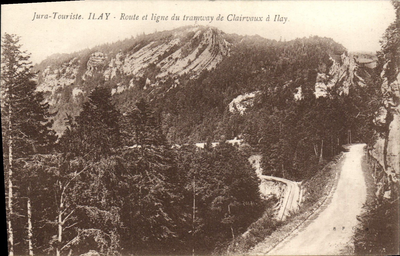 Ilay - Route et ligne du tramway de Clairvaux à Ilay — Jura-Touriste