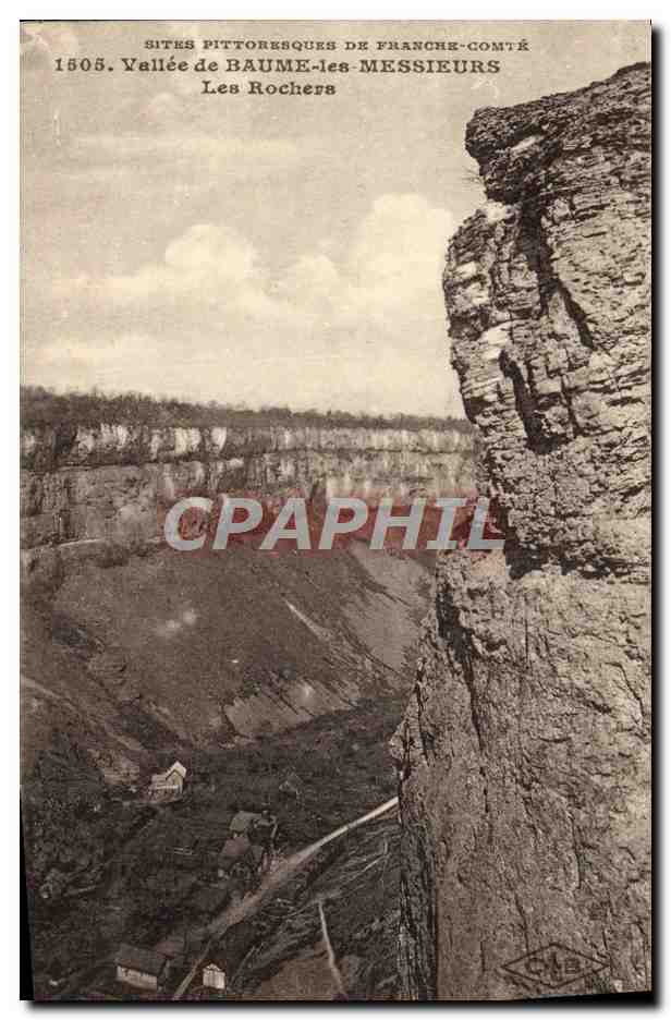 Vallée de Baume-les-Messieurs — Les Rochers — Sites pittoresques de Franche-Comté, n°1505