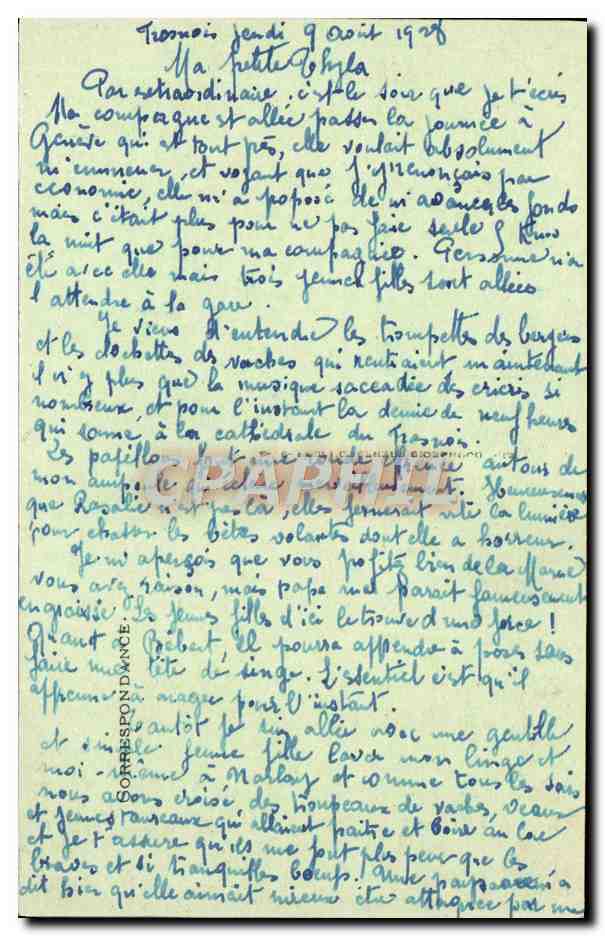 Jura Touriste - Bonlieu — Le Lac et l'Ancienne Abbaye — n. F. Gr. 104 — Verso