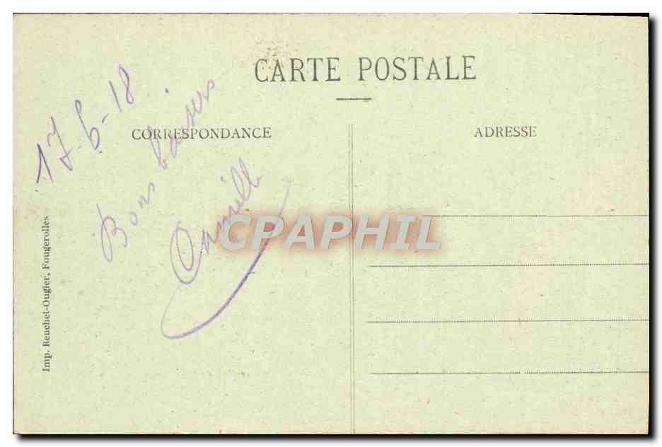 CPA La Haute Saone illustree Luxeuil les Bains Etablissement thermal — Rückseite