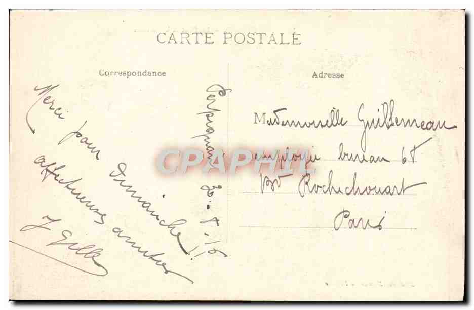 CPA Perpignan Le Pont et le Castillet — Rückseite