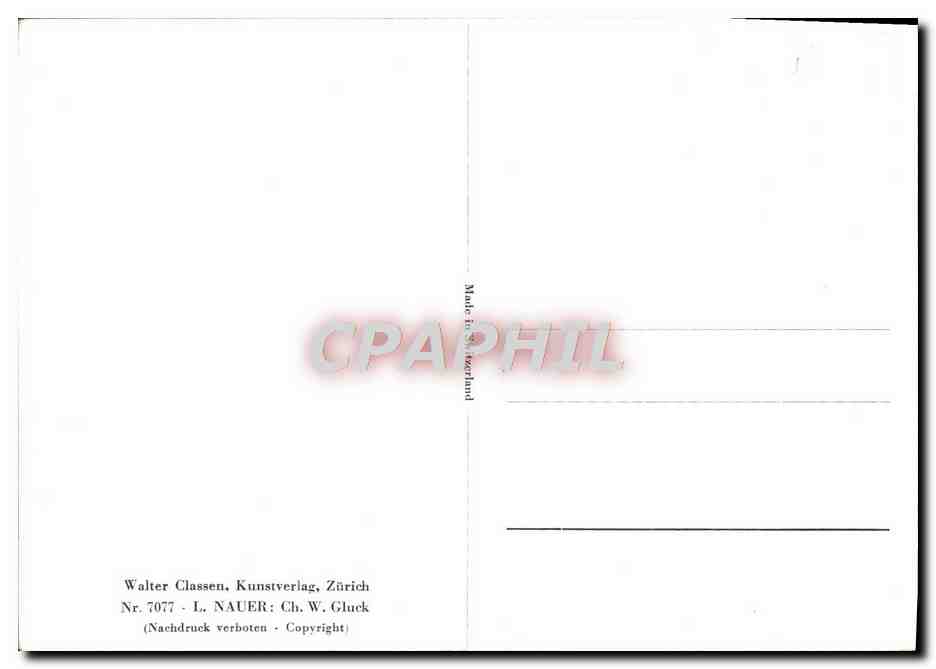 CPM L Nauer Ch W Gluck — Rückseite