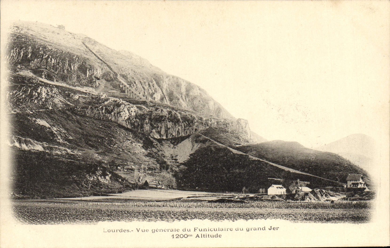 CPA Lourdes Vue Generale Du Funiculaire Du Grand Jer