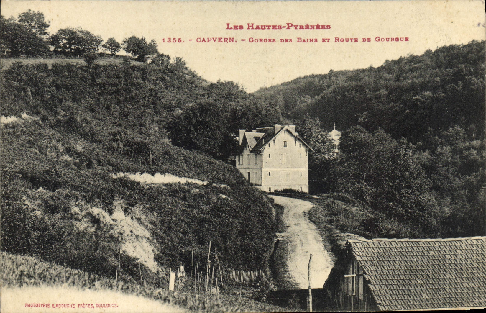 CPA Les Hautes Pyrenees Capvern Gorges Des Bains Et Route De Gourgue 