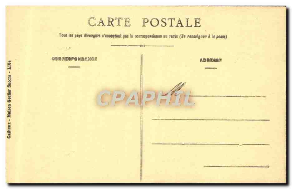 CPA Lille La Bourse — Back