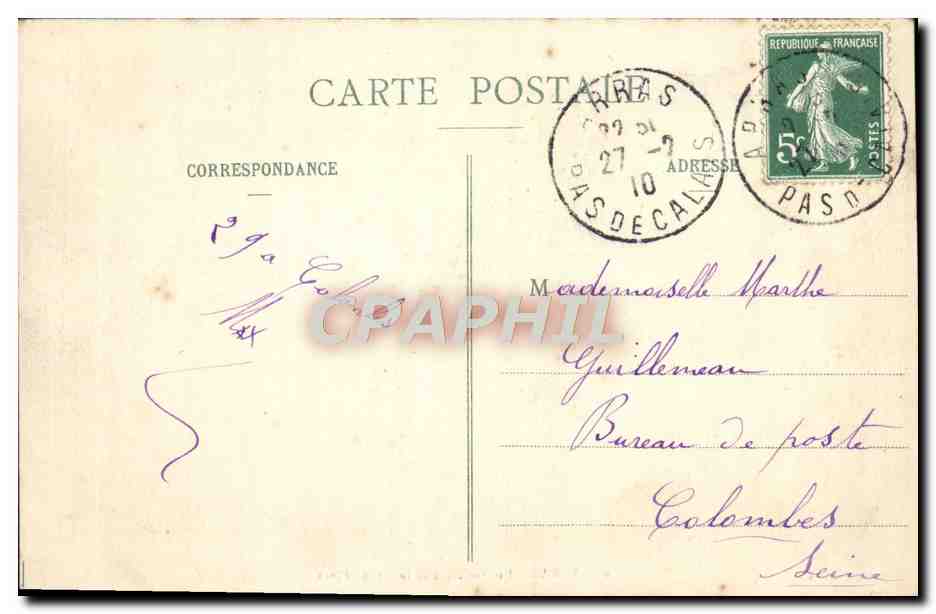 Arras - Les Galeries de la Grand'Place — B. D., Roubaix, n°9 — Rückseite