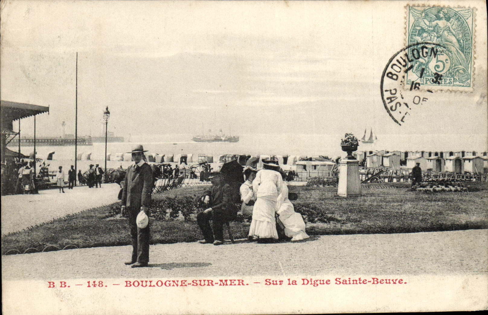 Boulogne-sur-Mer — Sur la Digue Sainte-Beuve — B.B. 148