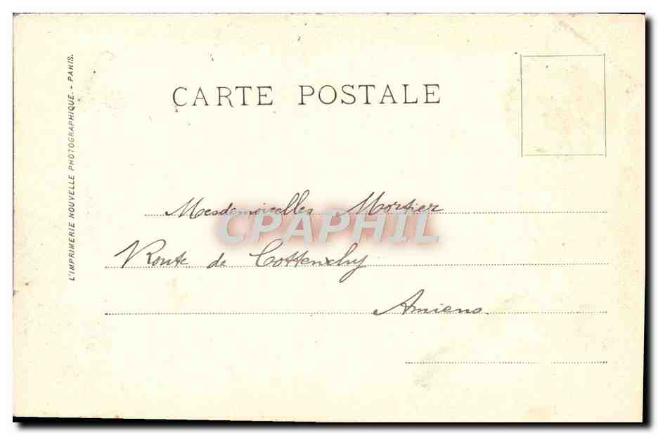 CPA Lille La Porte De Paris — Rückseite